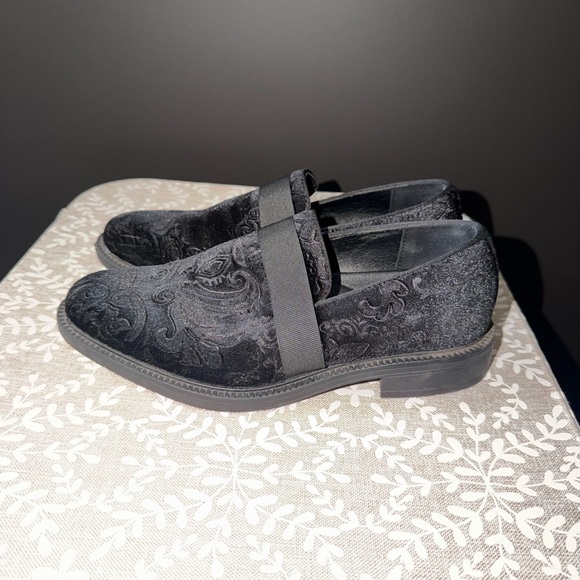 Black Bruno Marc Men's Dress Tuxedo Shoe Loafers, Slip-on size 7 like new - Picture 5 of 7